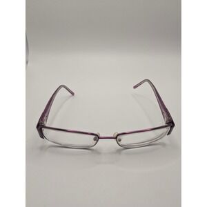 Superflex 371 C.2 Purple Rectangle Eyeglasses Frames Floral Temple 51-17-135